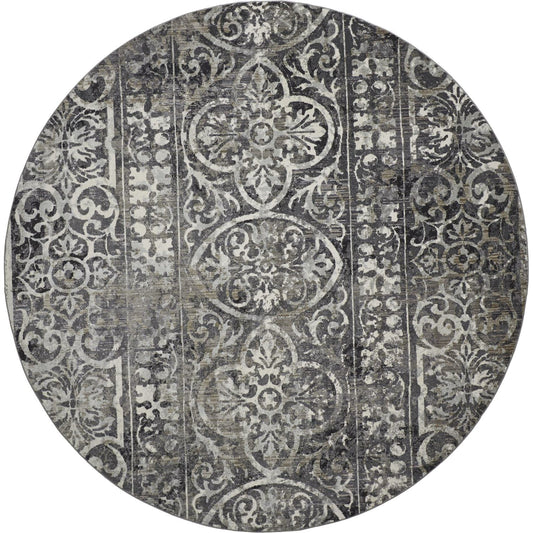 Kano Contemporary Rug - 3872F by Feizy in gray, taupe. Made from polypropylene, polyester in a unique style.
