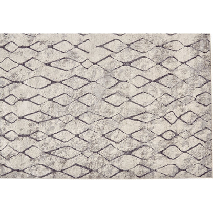 Kano Transitional Diamond Rug - 3872F by Feizy in ivory, gray, taupe. Made from polypropylene, polyester in a unique style.