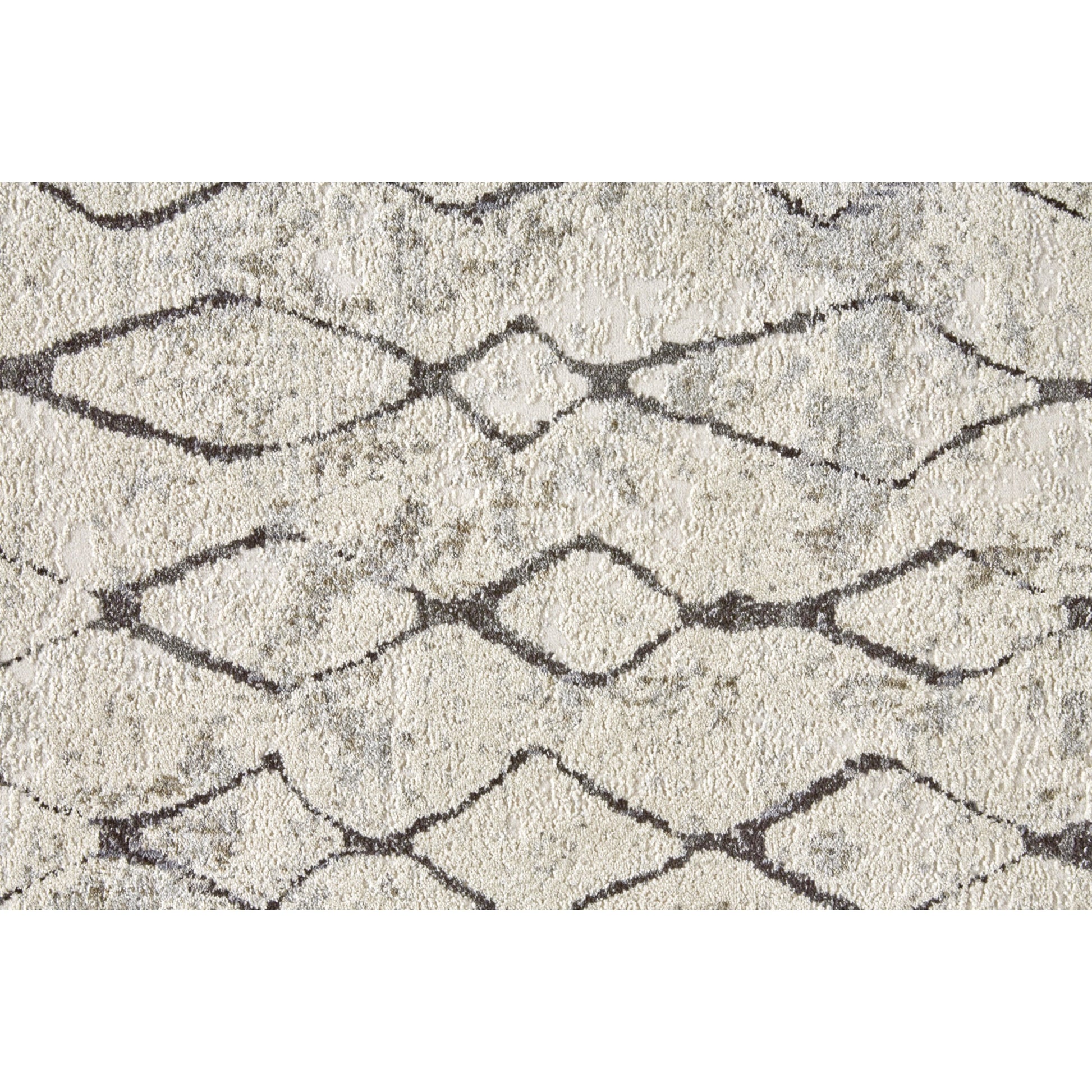 Kano Transitional Diamond Rug - 3872F by Feizy in ivory, gray, taupe. Made from polypropylene, polyester in a unique style.