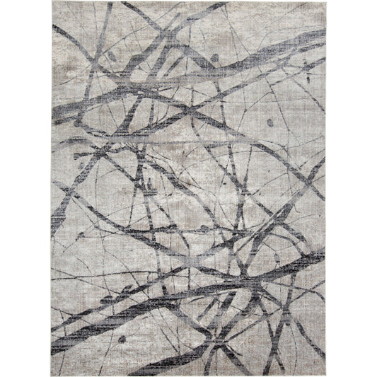 Kano Transitional Rug - 3877F by Feizy in taupe, gray, ivory. Made from polypropylene, polyester in a unique style.