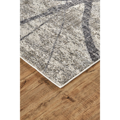 Kano Transitional Rug - 3877F by Feizy in taupe, gray, ivory. Made from polypropylene, polyester in a unique style.