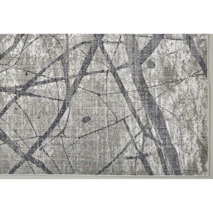 Kano Transitional Rug - 3877F by Feizy in taupe, gray, ivory. Made from polypropylene, polyester in a unique style.