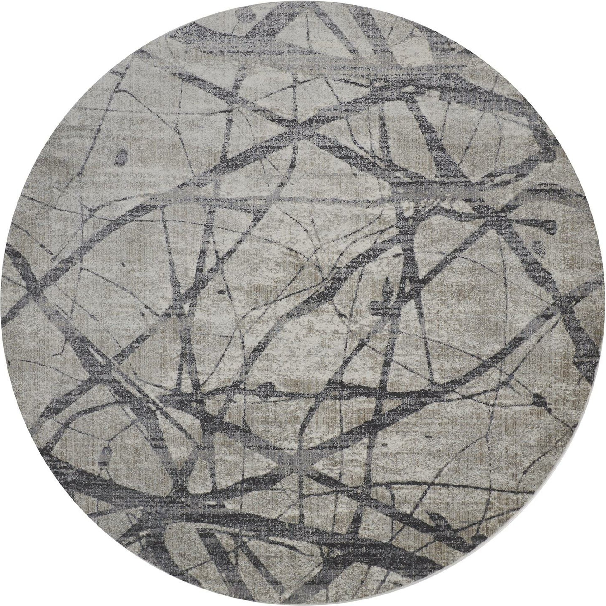 Kano Transitional Rug - 3877F by Feizy in taupe, gray, ivory. Made from polypropylene, polyester in a unique style.