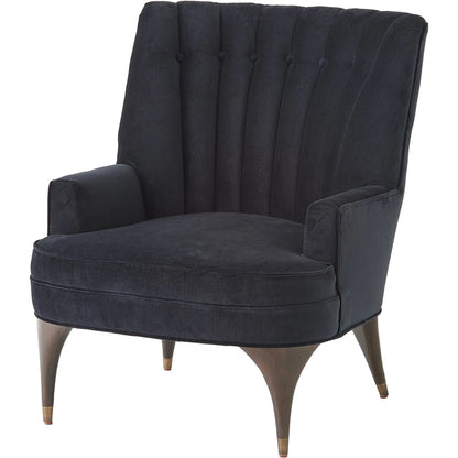 Duncan Chair by Global Views. Made from rubberwood, wood, fabric, 100% cotton velvet made in usa, double rub: 50, 000 in a transitional style.