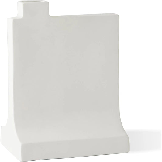Icon Vase by Global Views in matte white. Made from unique in a modern style.
