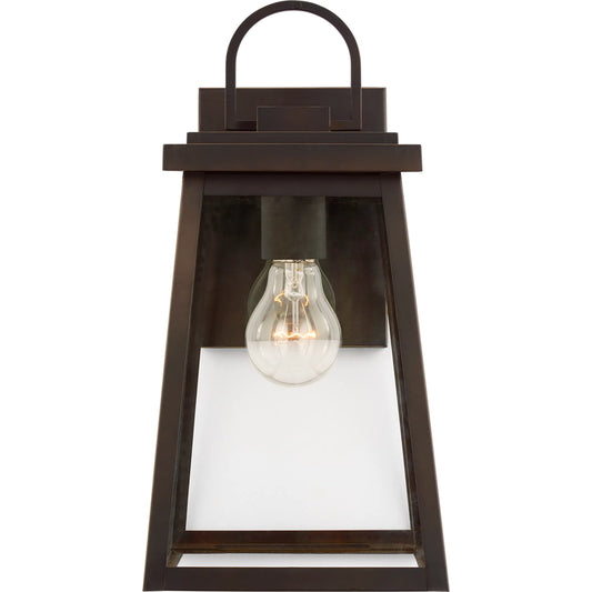 Founders Medium One Light Outdoor Wall Lantern by Visual Comfort & Co.. Made from aluminum in a unique style.