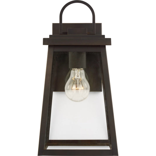 Founders Medium One Light Outdoor Wall Lantern by Visual Comfort & Co.. Made from aluminum in a unique style.