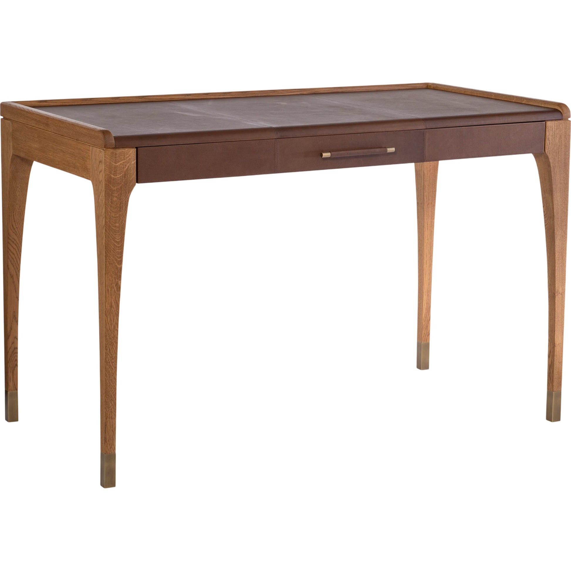 Mackenzie Desk by Maitland-Smith in brass accents. Made from unique in a unique style.