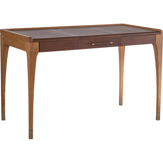 Mackenzie Desk by Maitland-Smith in brass accents. Made from unique in a unique style.