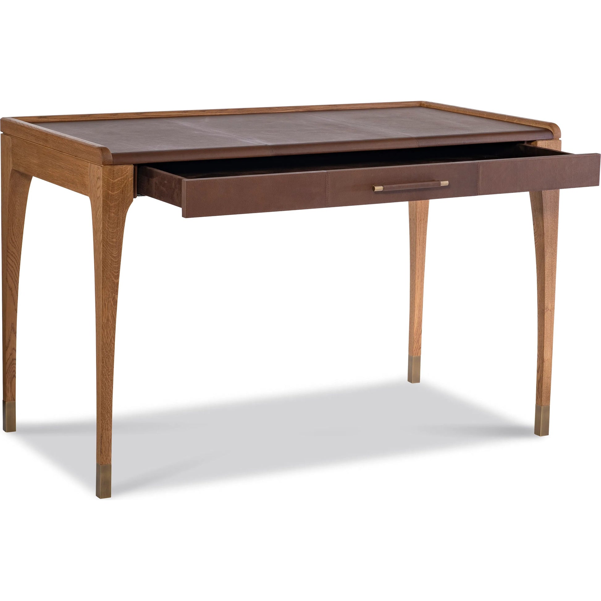 Mackenzie Desk by Maitland-Smith in brass accents. Made from unique in a unique style.