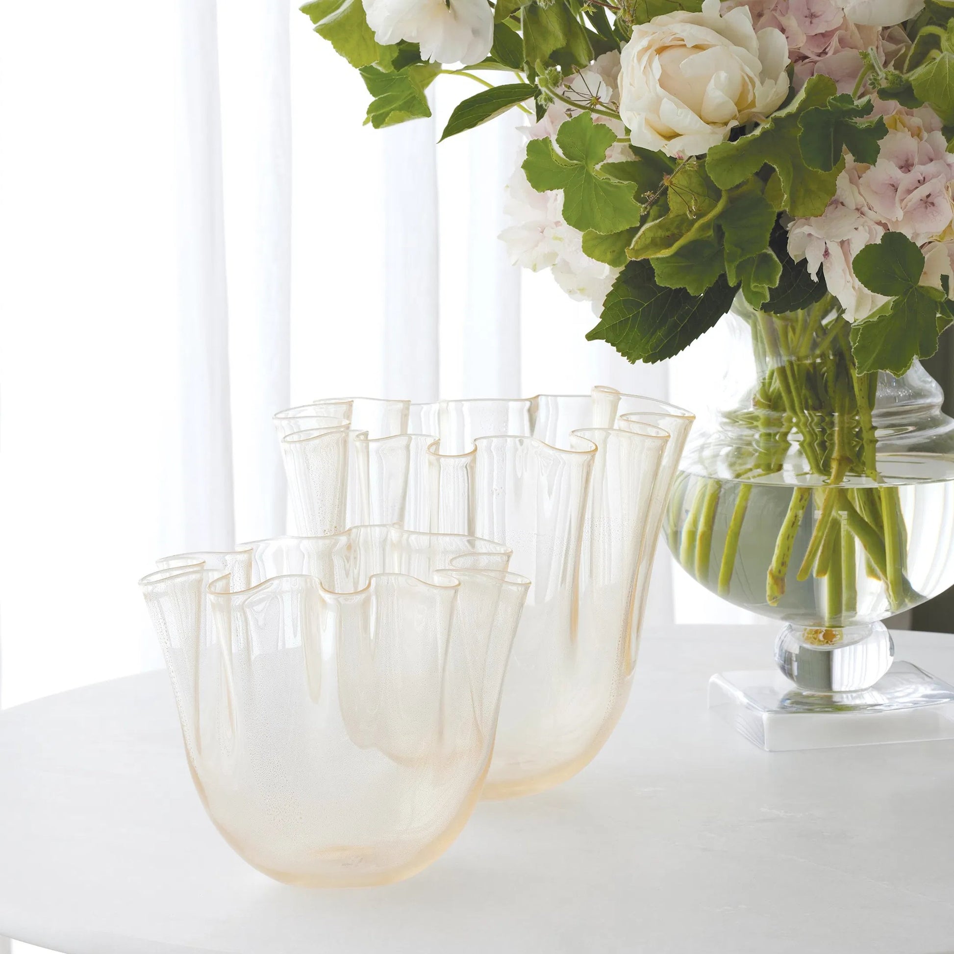 Handkerchief Vase by Global Views. Made from art glass in a eclectic & global style.