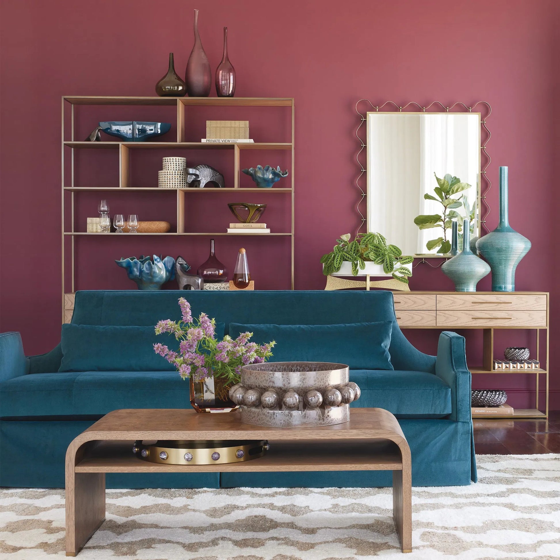 Triangle Round Stripe Box by Global Views. Made from mdf in a eclectic & global style.