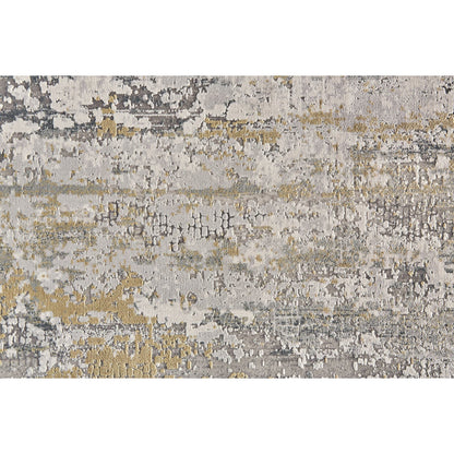 Cadiz Rug - 3887F by Feizy in ivory, gray, gold. Made from viscose, acrylic in a unique style.