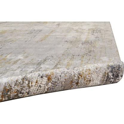 Cadiz Rug - 3887F by Feizy in ivory, gray, gold. Made from viscose, acrylic in a unique style.