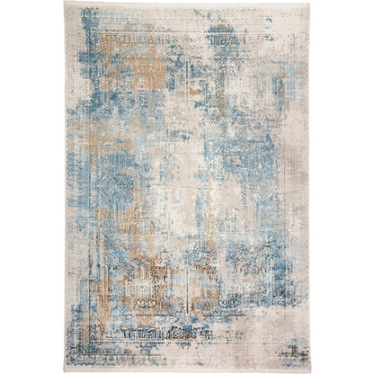 Cadiz Rug - 3890F by Feizy in blue, gray, gold. Made from viscose, acrylic in a unique style.