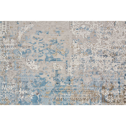 Cadiz Rug - 3890F by Feizy in blue, gray, gold. Made from viscose, acrylic in a unique style.