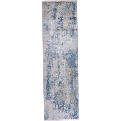 Cadiz Rug - 3890F by Feizy in blue, gray, gold. Made from viscose, acrylic in a unique style.