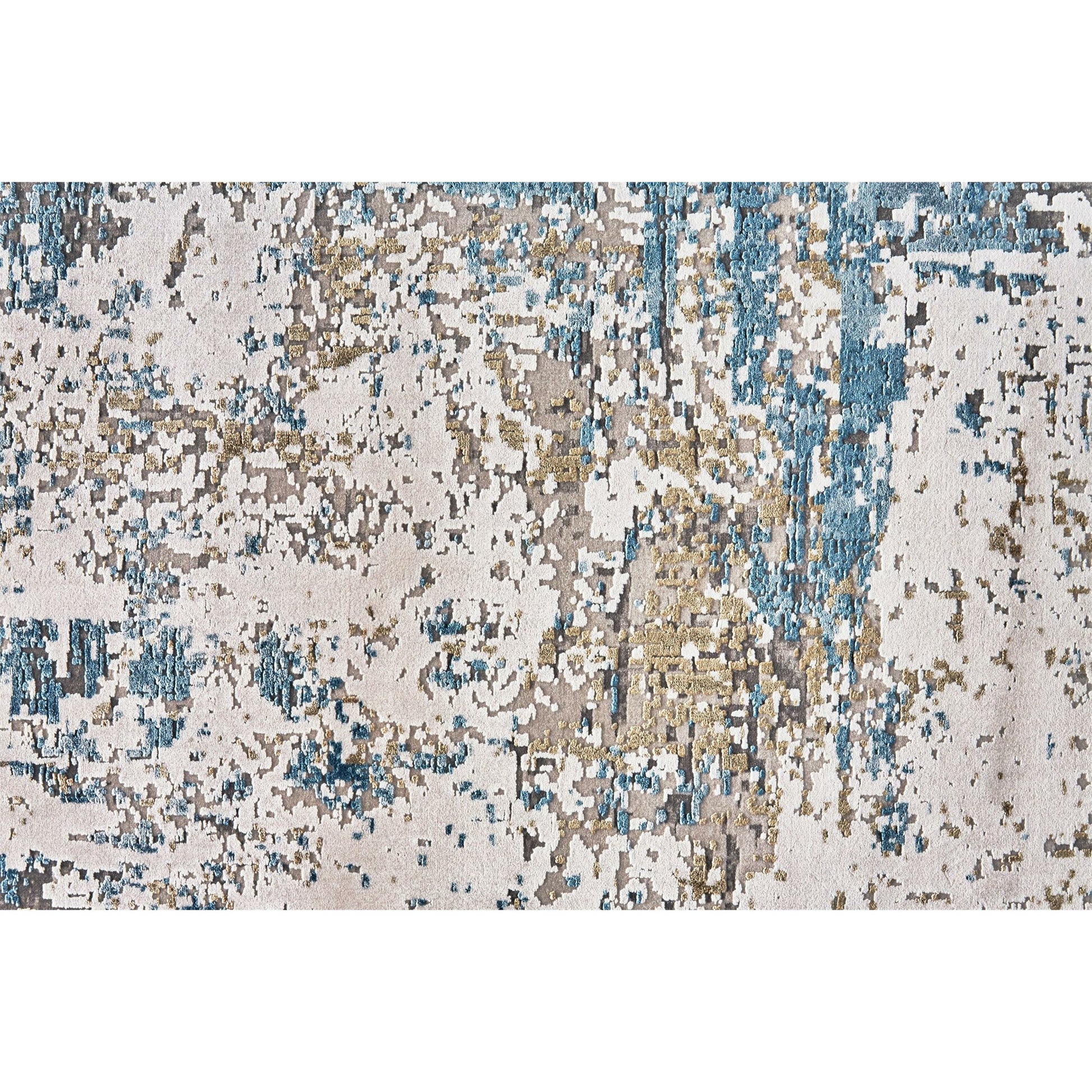 Cadiz Rug - 3891F by Feizy in ivory, tan, blue. Made from viscose, acrylic in a unique style.