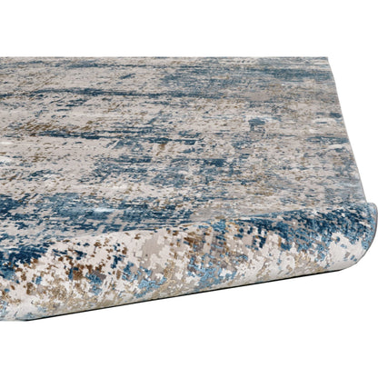 Cadiz Rug - 3891F by Feizy in ivory, tan, blue. Made from viscose, acrylic in a unique style.