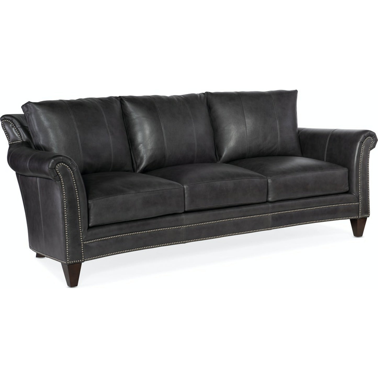 001 SI-1873193 | Additional Silo | Richardson Stationary Sofa by Bradington-Young by Hooker Furniture. Made from 100% leather in a traditional style.