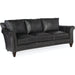 Richardson Stationary Sofa by Bradington-Young by Hooker Furniture. Made from 100% leather in a unique style.
