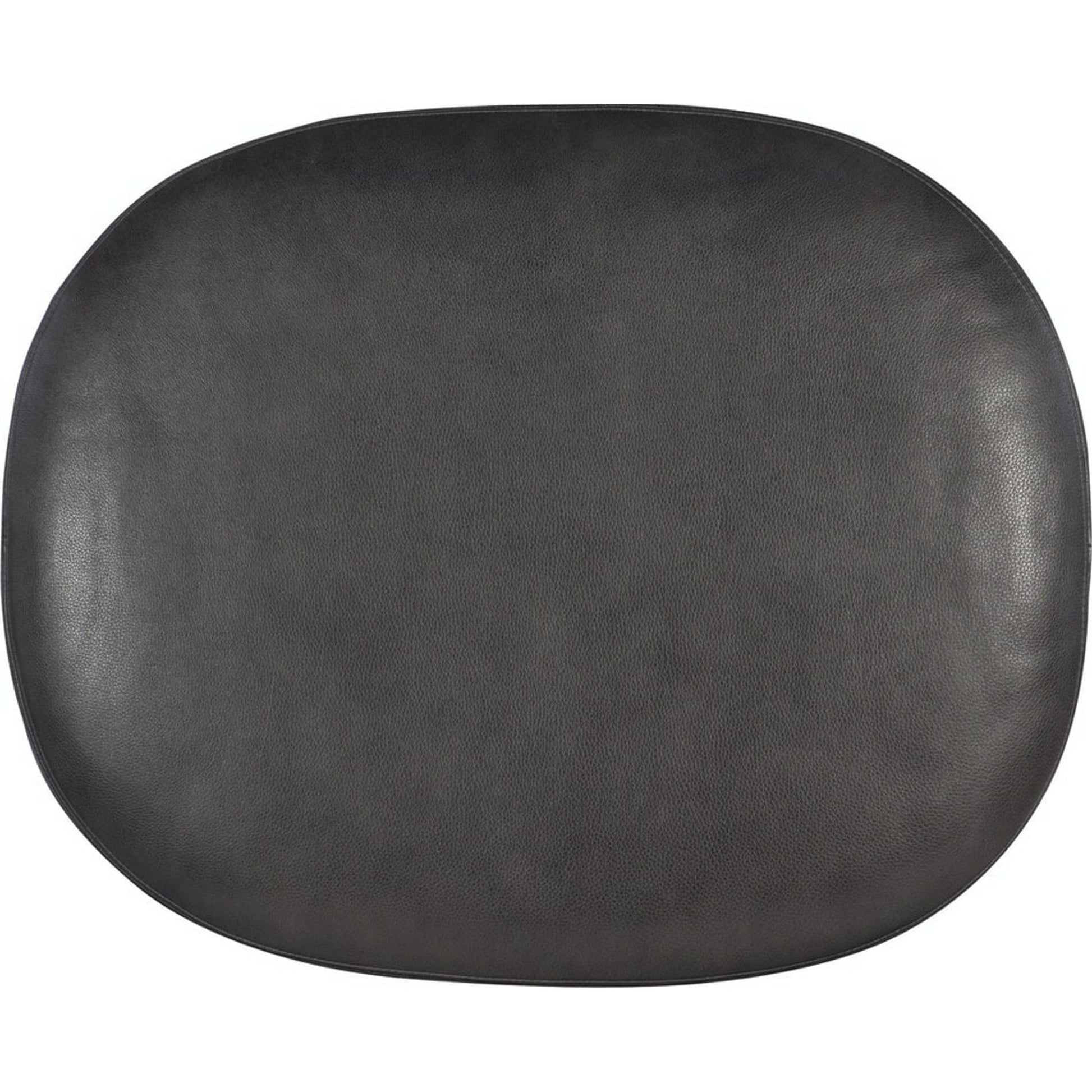 Richardson Ottoman by Bradington-Young by Hooker Furniture in charcoal and plantation, gunmetal. Made from 100% leather in a unique style.