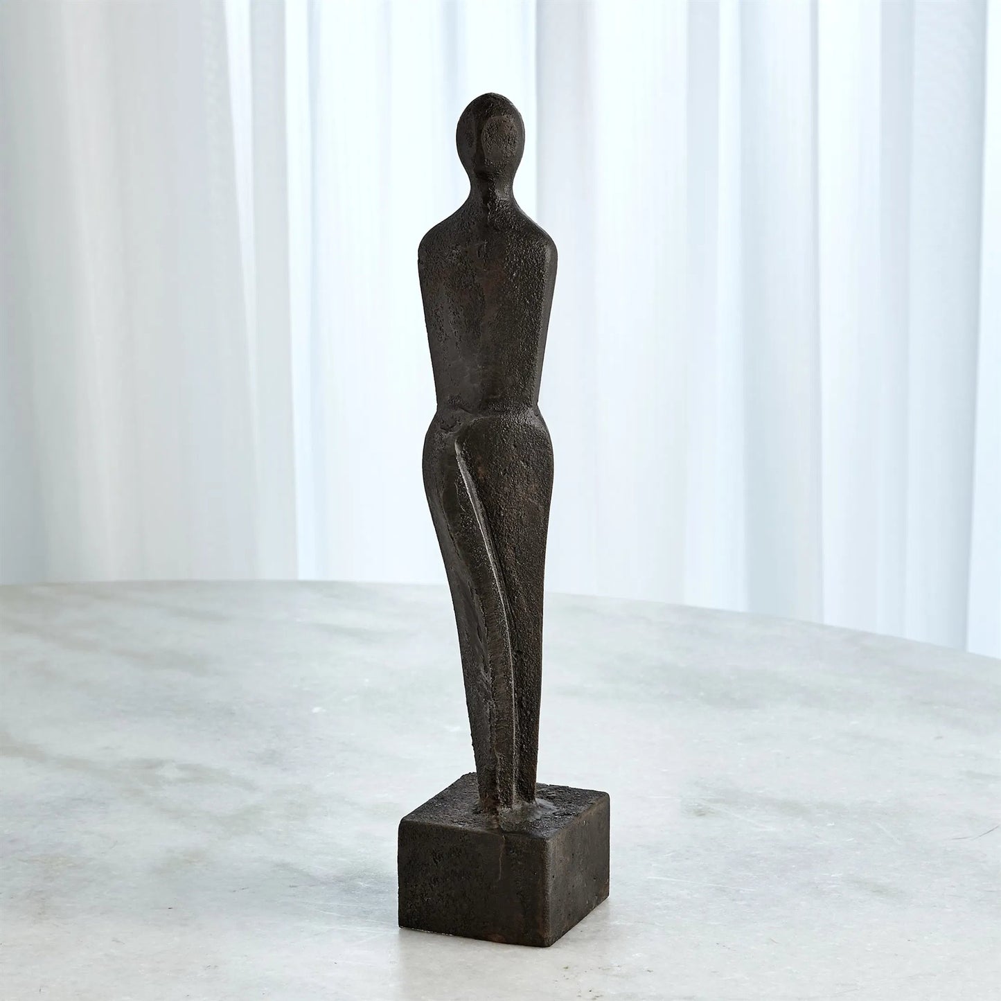 005 SI-2446371 | Lifestyle | Male Sculpture by Global Views. Made from iron in a modern style.