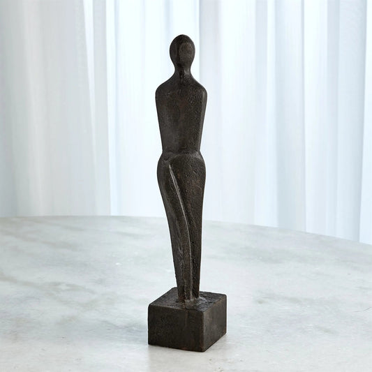 Male Sculpture by Global Views. Made from iron in a modern style.