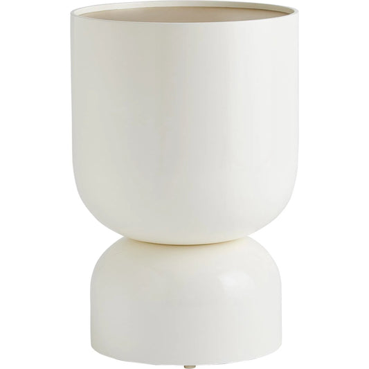 Three Kings Side Table by Global Views in gold, white, off-white and white lacquer. Made from unique in a unique style.