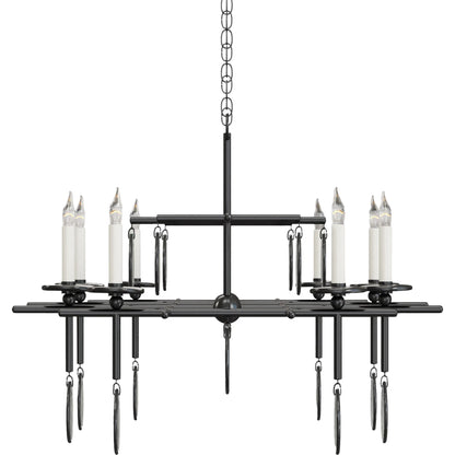 Sethos Rectangular Chandelier by Currey and Company. Made from unique in a modern style.