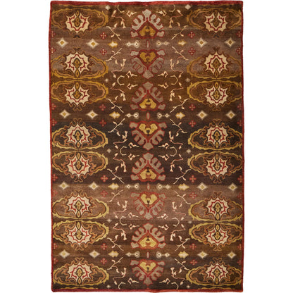 Amzad Ikat Rug - 5236115F by Feizy in brown, red, tan. Made from wool in a unique style.