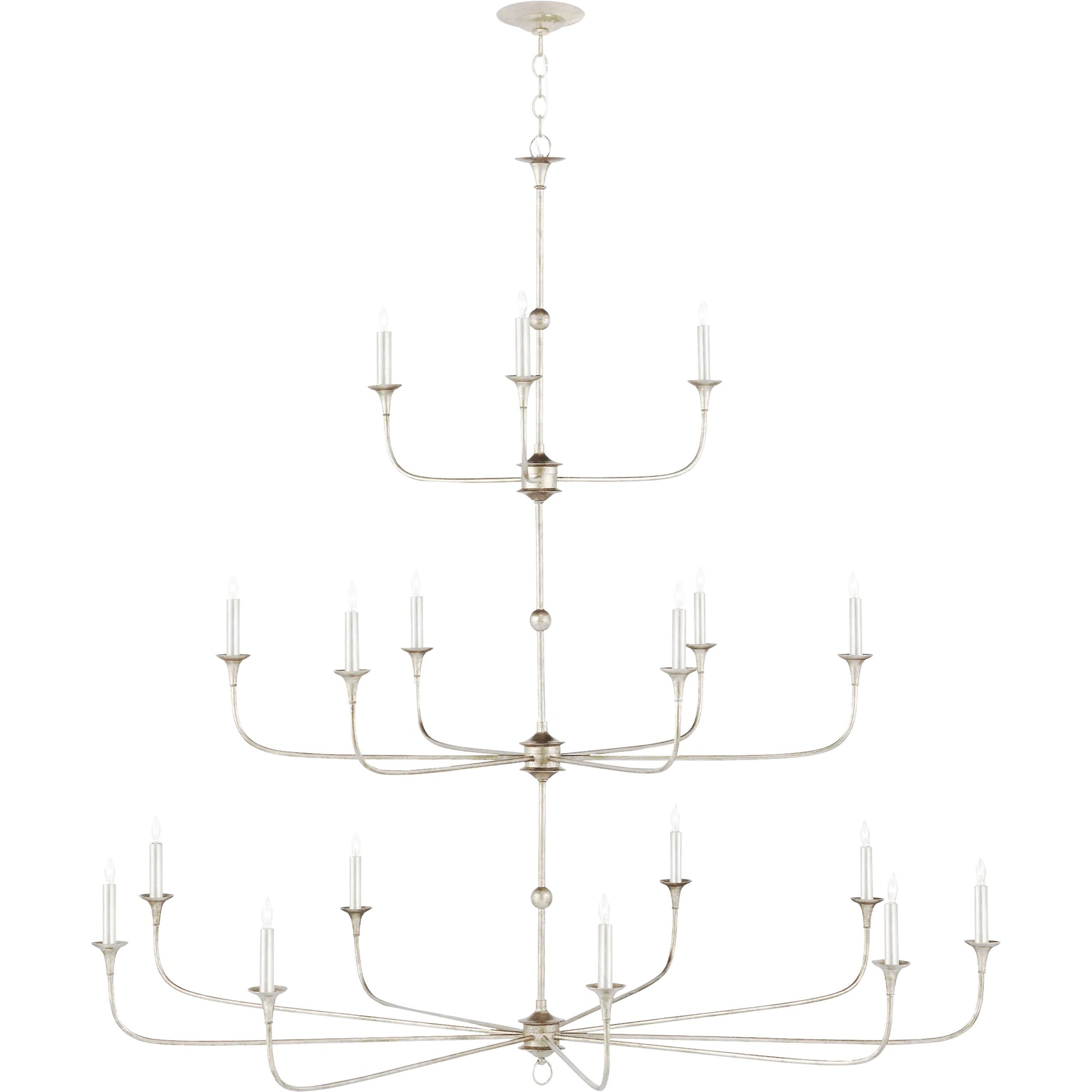 Nottaway Grande Chandelier by Currey and Company. Made from wrought iron in a traditional style.