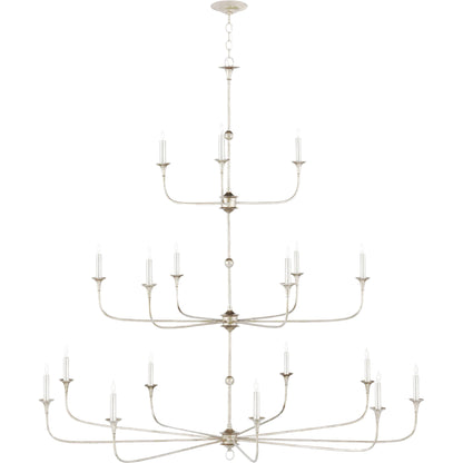 Nottaway Grande Chandelier by Currey and Company. Made from wrought iron in a traditional style.