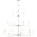 Nottaway Grande Chandelier by Currey and Company. Made from wrought iron in a traditional style.