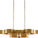 Grand Lotus Oval Chandelier by Currey and Company. Made from wrought iron in a modern style.