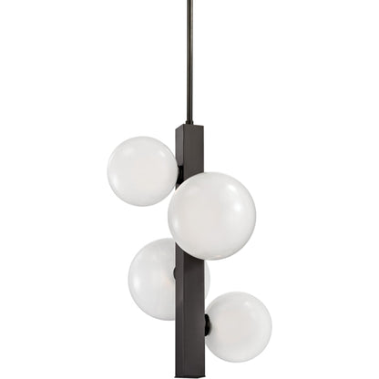 Hinsdale Pendant by Hudson Valley in aged brass. Made from brass in a modern style.