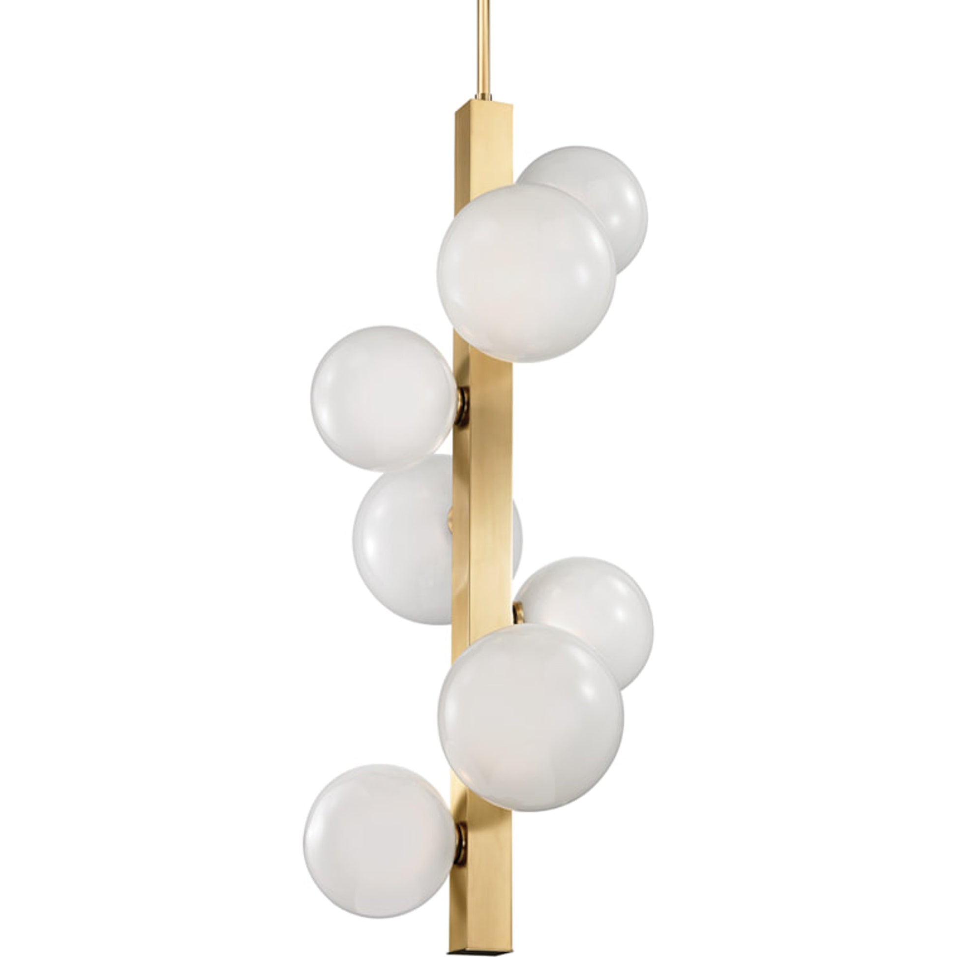 Hinsdale Pendant by Hudson Valley in aged brass. Made from brass in a modern style.