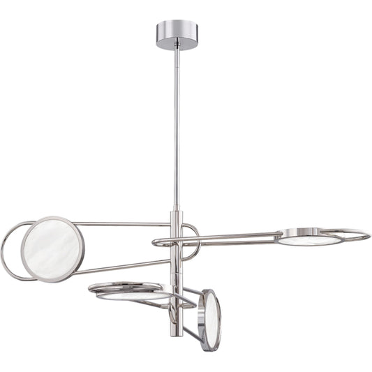 Valeri Pendant by Hudson Valley in wbn. Made from brass in a modern style.