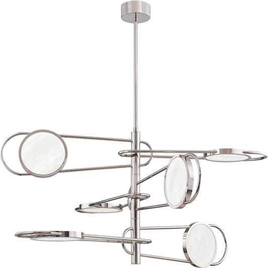 Valeri Pendant by Hudson Valley in wbn. Made from brass in a modern style.