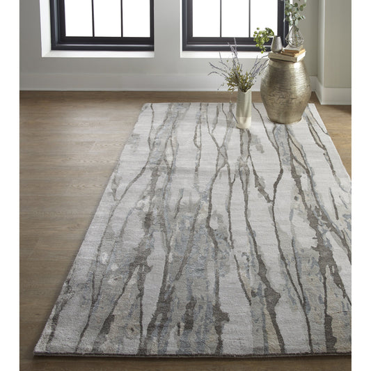 Dryden Transitional Rug - 8789F by Feizy in taupe, ivory, gray. Made from viscose, wool in a unique style.