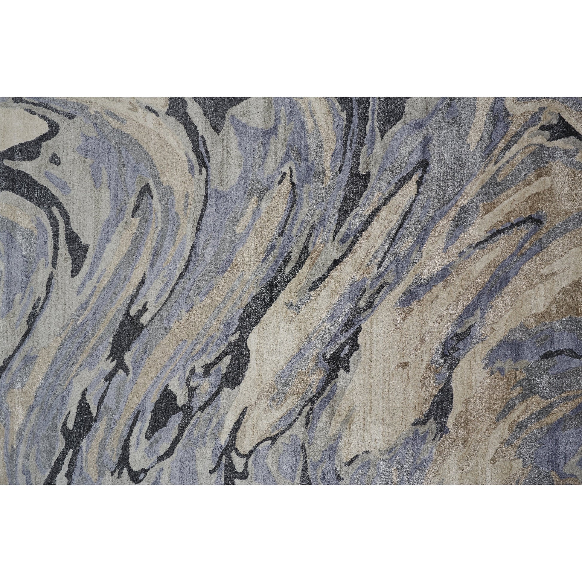 Dryden Transitional Rug - 8790F by Feizy in blue, gray, taupe. Made from viscose, wool in a unique style.