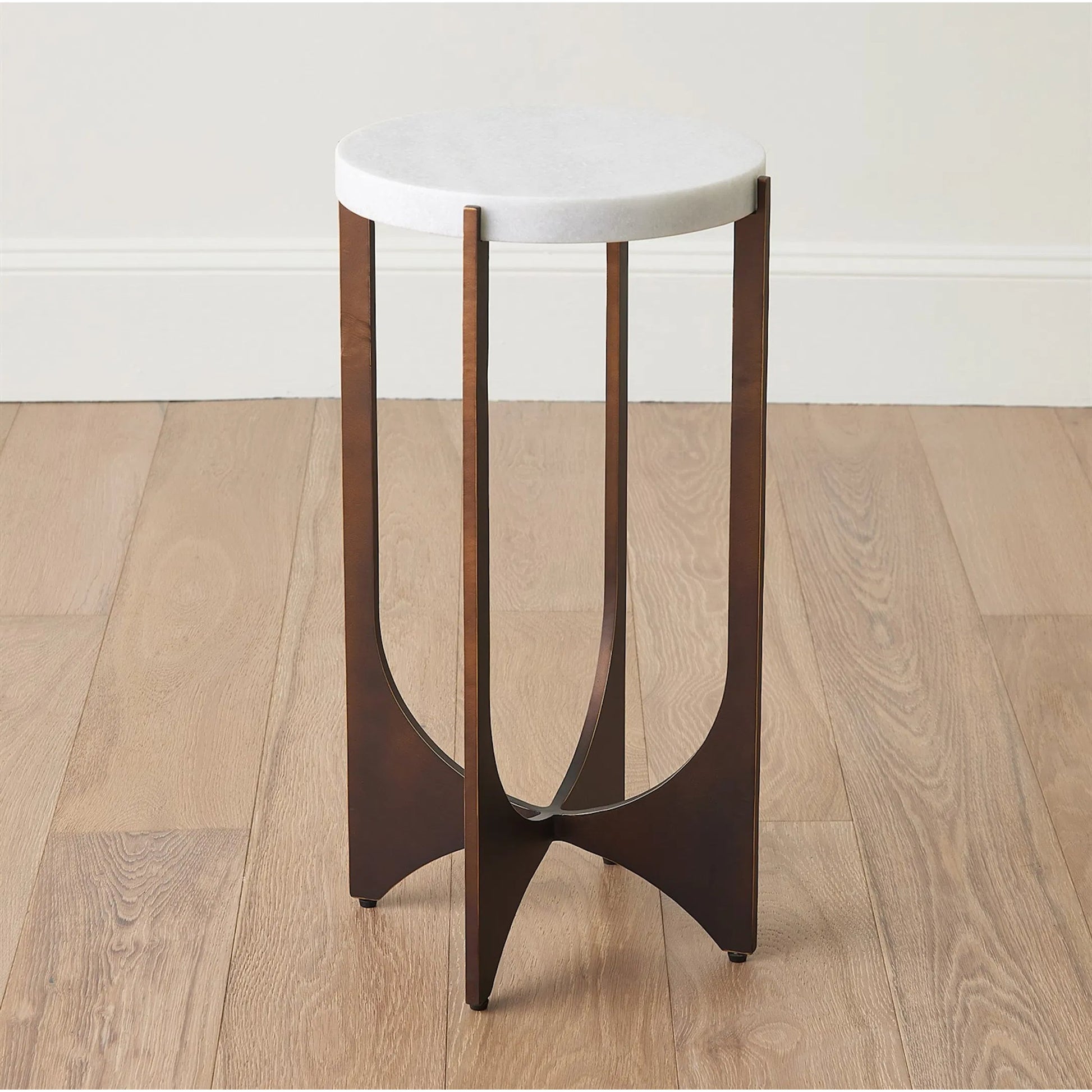 Tempest Table by Global Views in bronze and marble. Made from unique in a unique style.