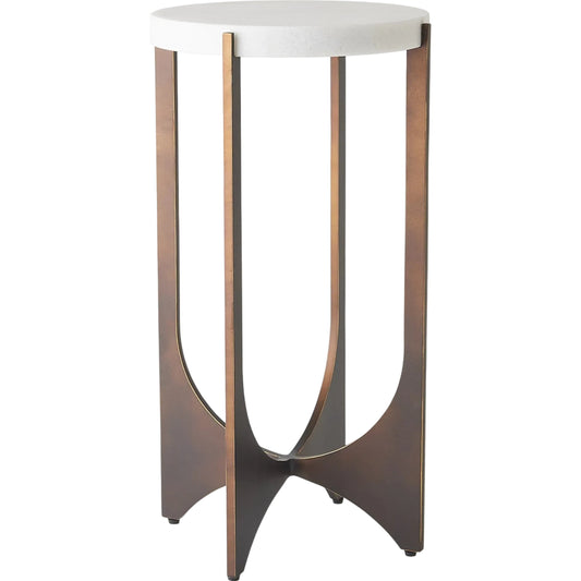 001 SI-2324547 | Primary Silo | Tempest Table by Global Views in bronze and marble. Made from unique in a unique style.