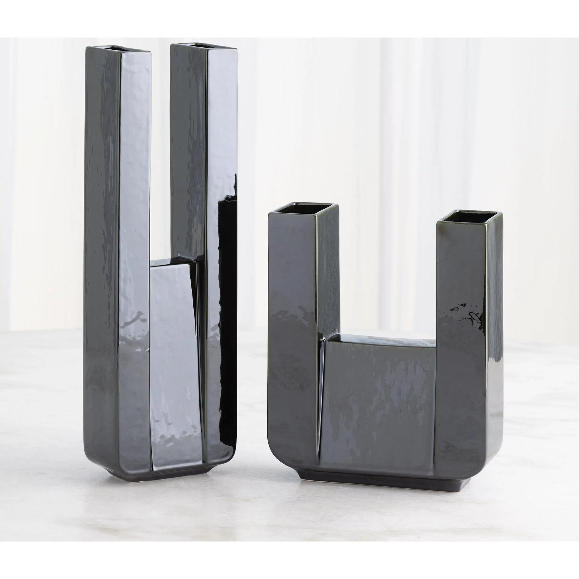 Metropolis Vase by Global Views. Made from earthenware in a rustic style.
