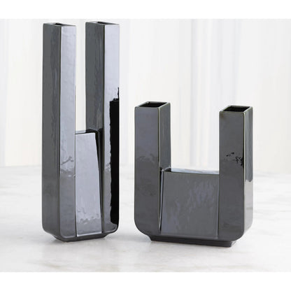 Metropolis Vase by Global Views. Made from earthenware in a rustic style.