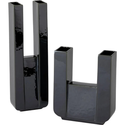 Metropolis Vase by Global Views. Made from earthenware in a rustic style.