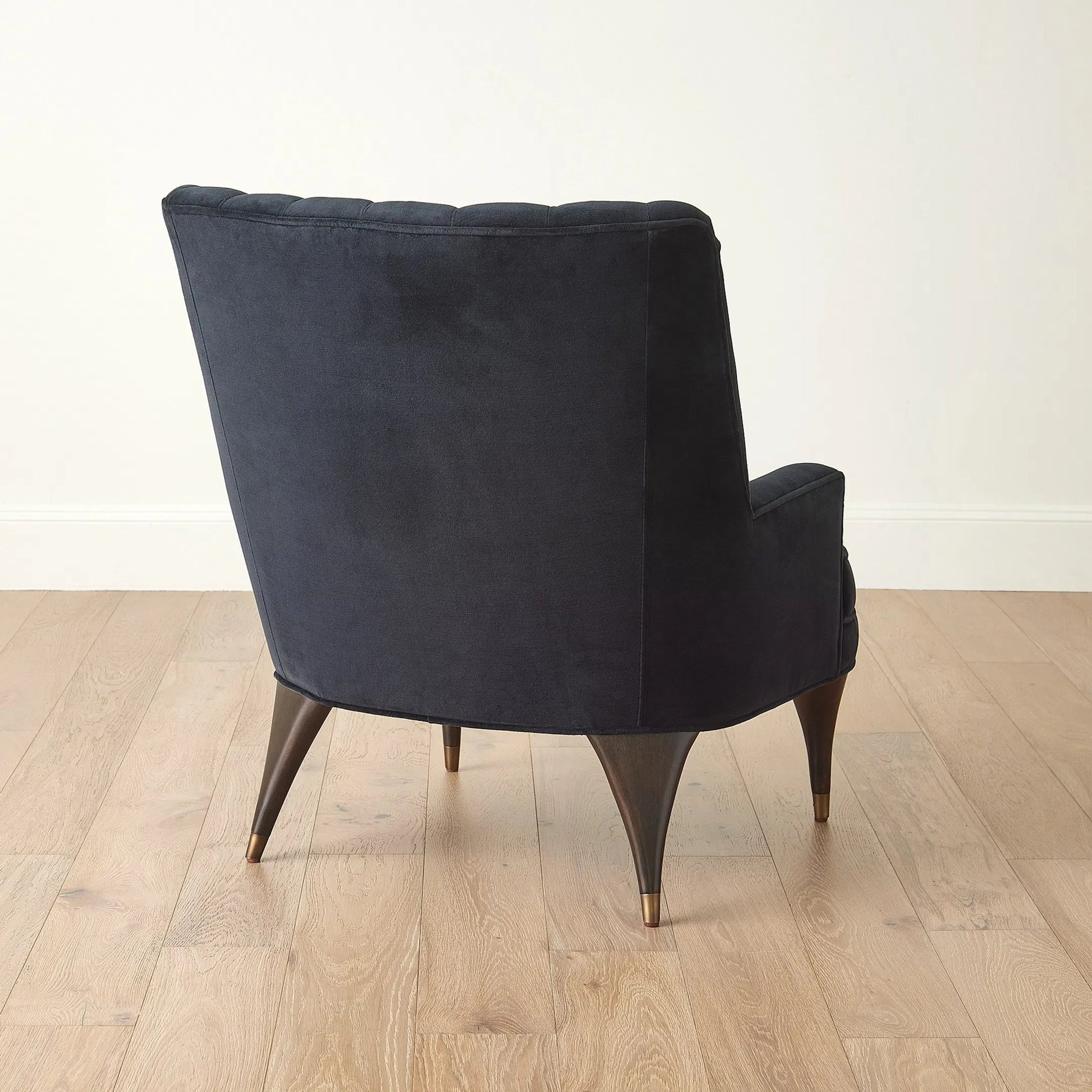 Duncan Chair by Global Views. Made from rubberwood, wood, fabric, 100% cotton velvet made in usa, double rub: 50, 000 in a transitional style.