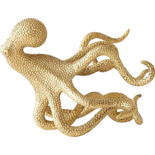 Gliding Octopus by Global Views in brass. Made from unique in a modern style.