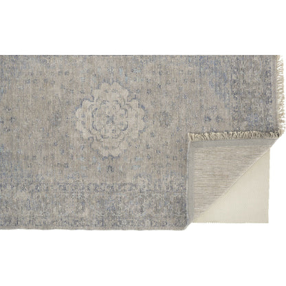 Caldwell Transitional Rug - 8108F by Feizy in gray, blue, ivory. Made from wool, viscose in a unique style.