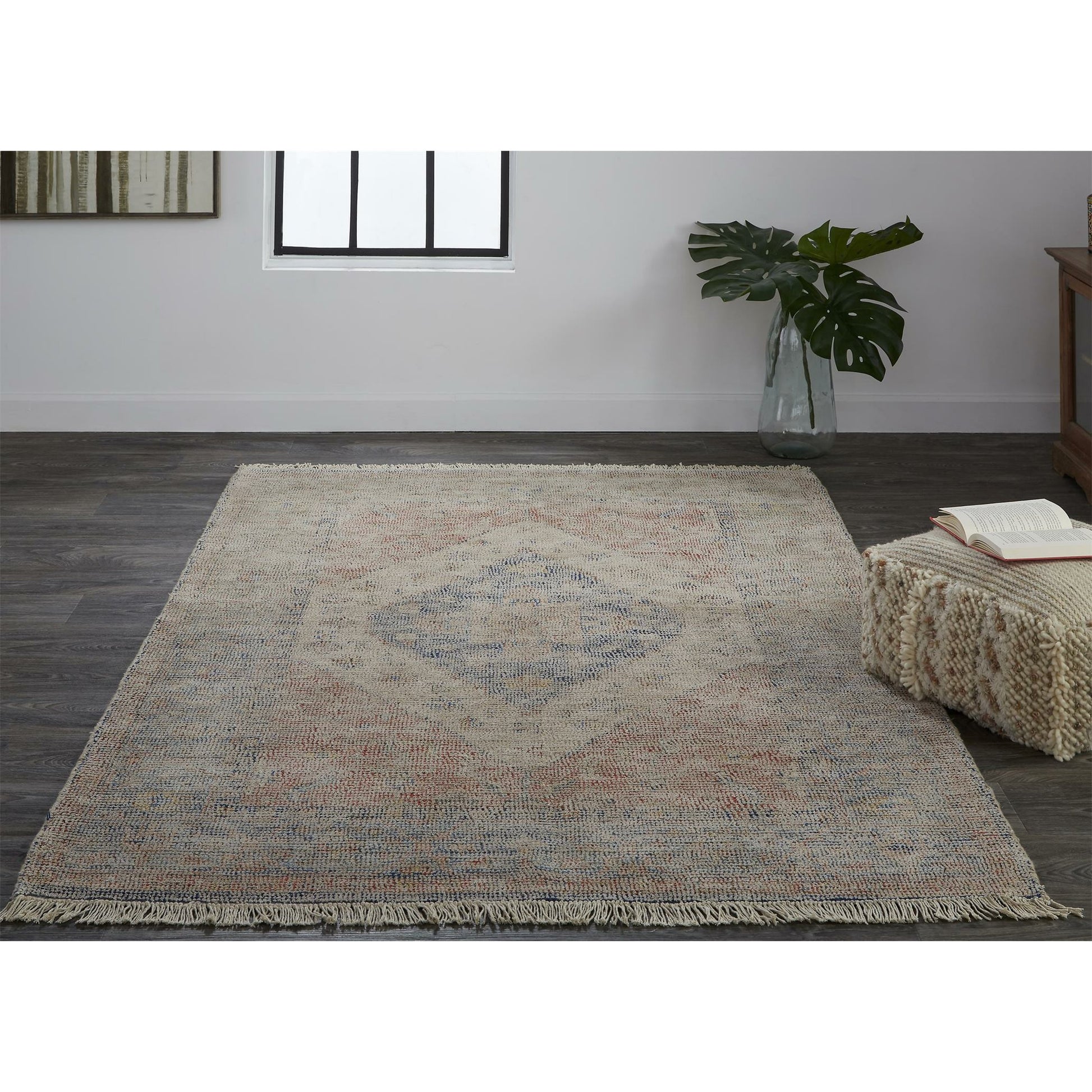 Caldwell Transitional Rug - 8127F by Feizy in ivory, blue, red. Made from wool, viscose in a unique style.
